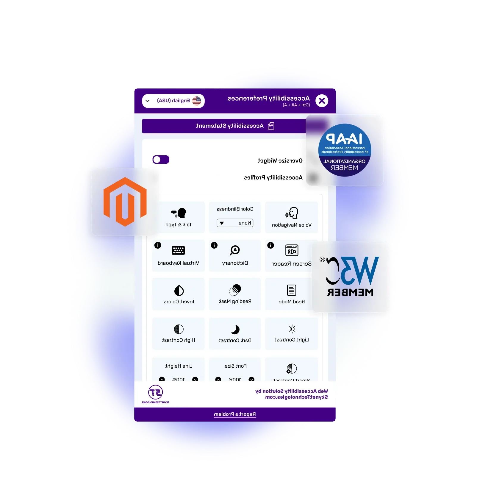 Magento Accessibility Widget